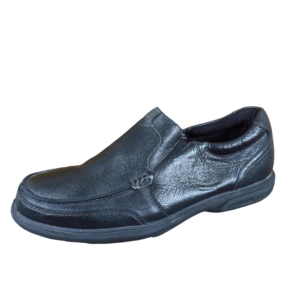 Nunn Bush Cam Moc Toe Mens Slip On Loafer Size 10M‎ Work Dress Black Leather